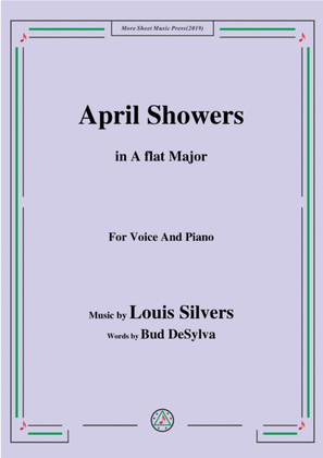 Louis Silvers-April Showers,in A flat Major,for Voice&Piano