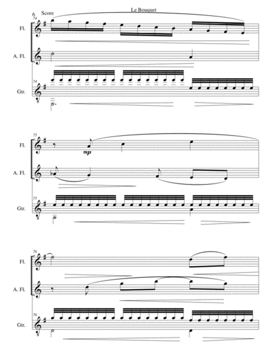 Le bouquet for flute, alto flute and guitar image number null