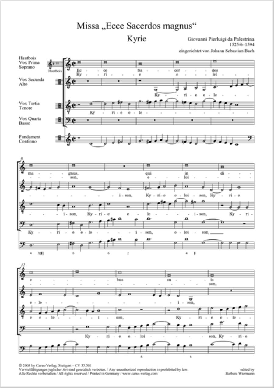 Palestrina: Masses and individual movements Score scores gallery preview page 114