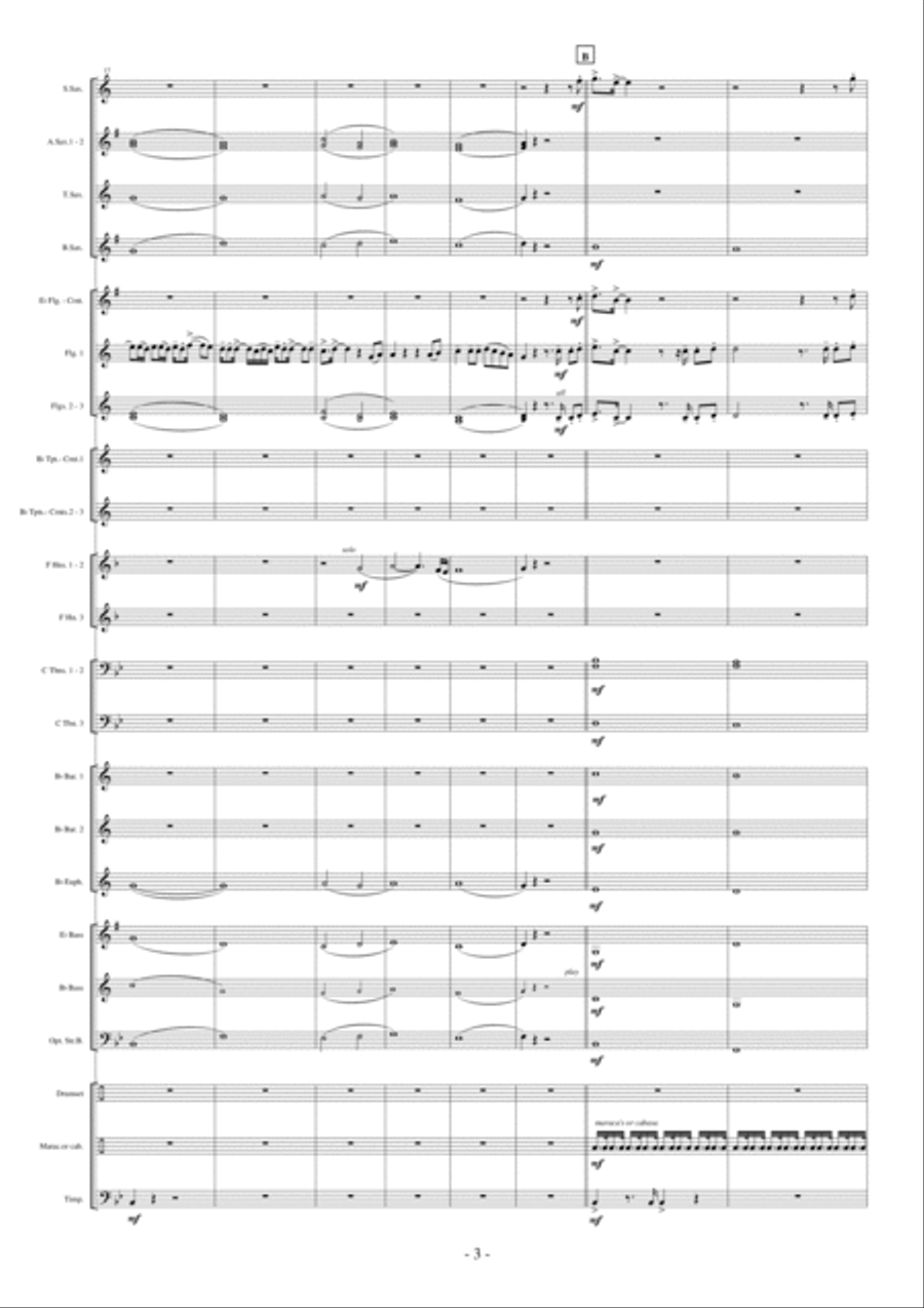 Verdammt Ich Lieb' Dich Fanfare Band scores gallery preview page 4