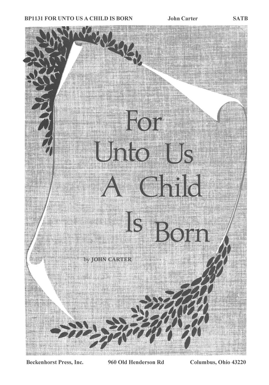 For Unto Us a Child Is Born 4-Part scores gallery preview page 1