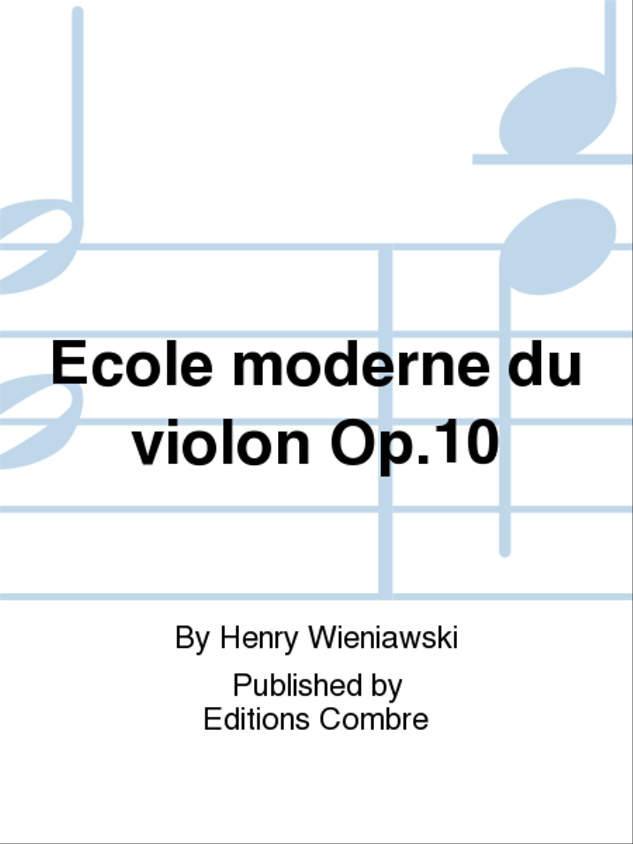 Ecole moderne du violon Op. 10 Violin Solo scores gallery preview page 1