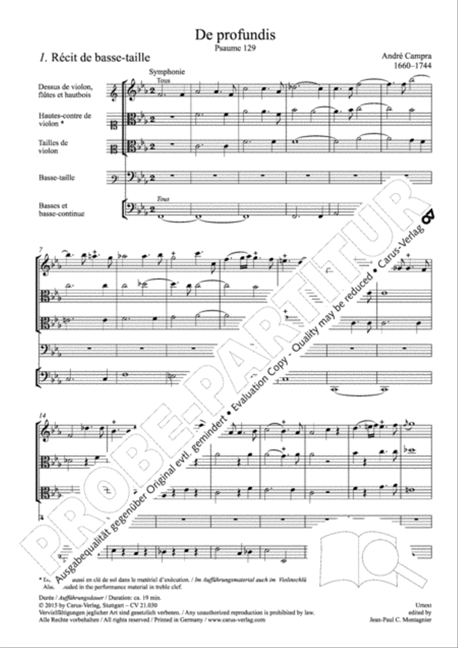 De profundis Men's Choir scores gallery preview page 11