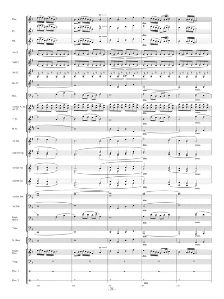 Moonscape Moonscape Concert Band scores gallery preview page 20