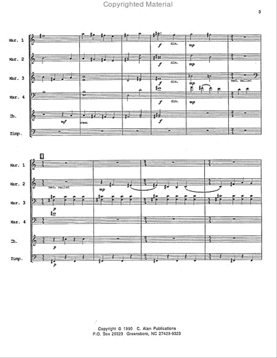 Birth of a King Percussion Ensemble scores gallery preview page 4