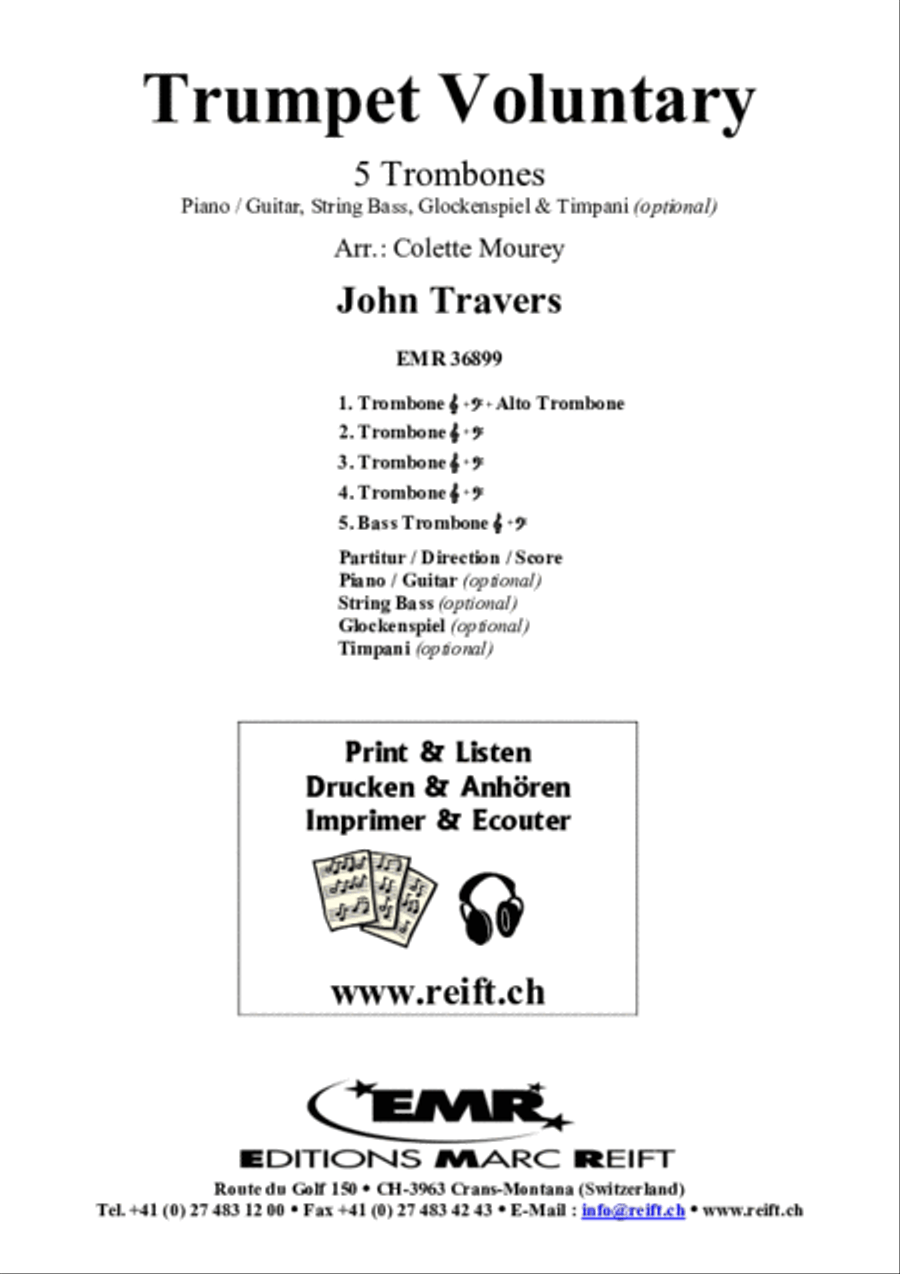 Trumpet Voluntary Trombone scores gallery preview page 2