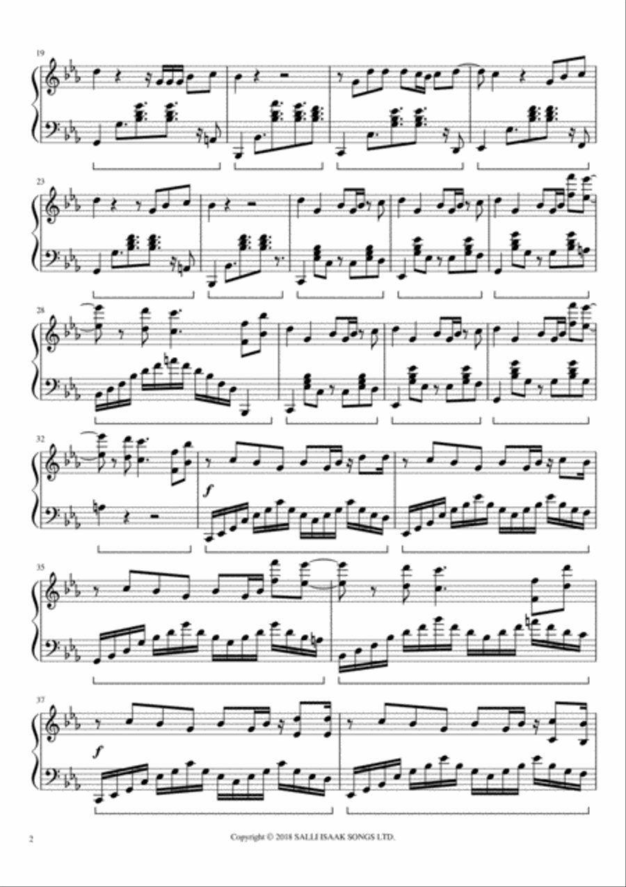 You're On Piano Solo scores gallery preview page 2