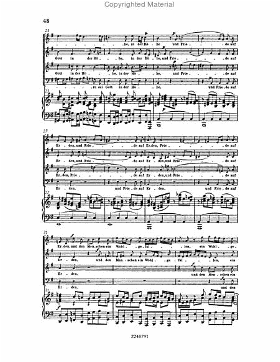 Christmas Oratorio, BWV 248 Choir scores gallery preview page 47