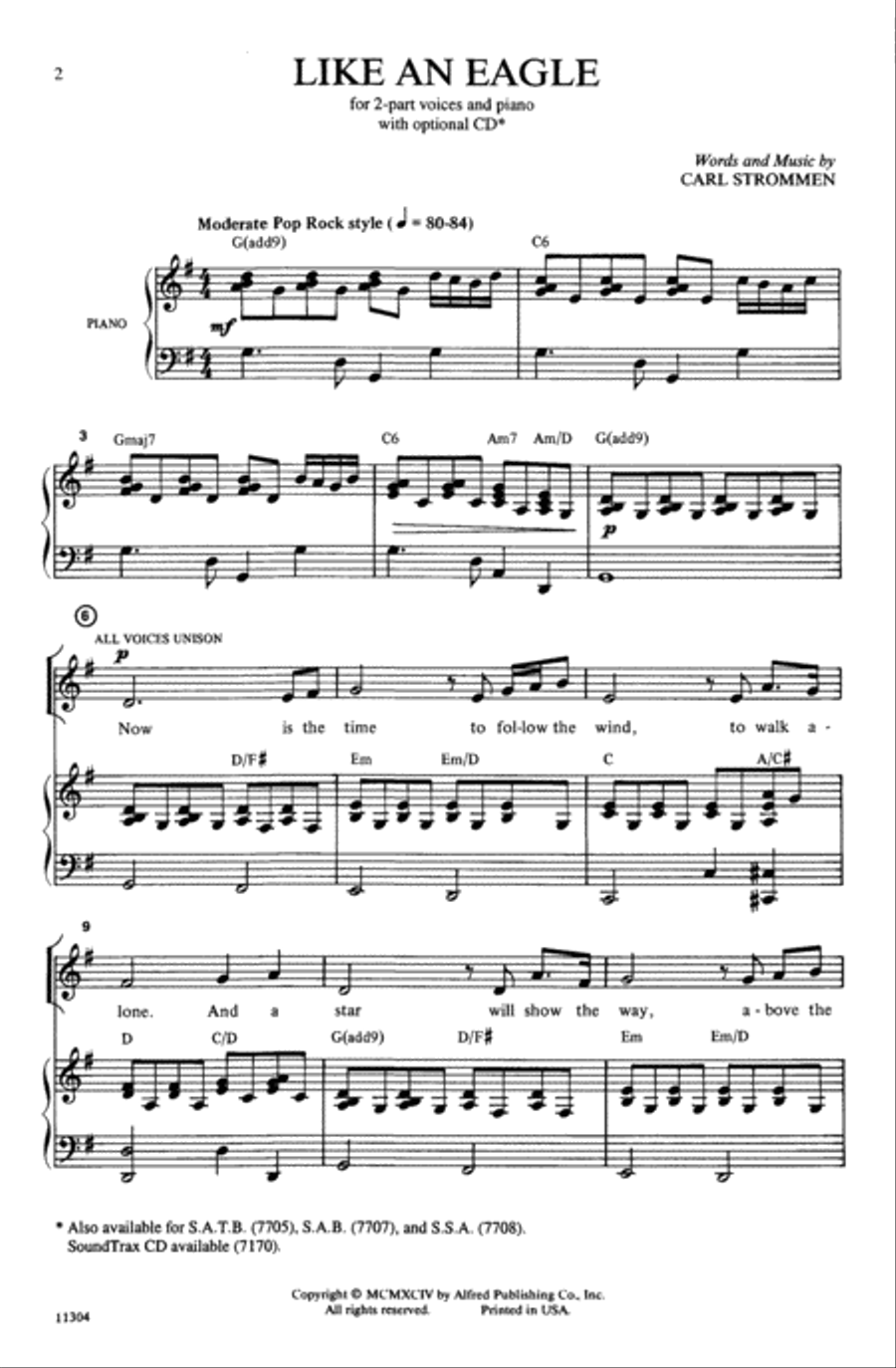 Like an Eagle Like an Eagle Choir scores gallery preview page 1