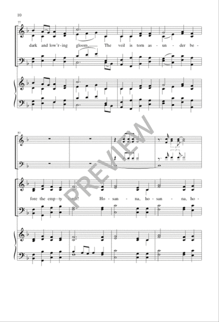 In Gladness and Thanksgiving 4-Part scores gallery preview page 9