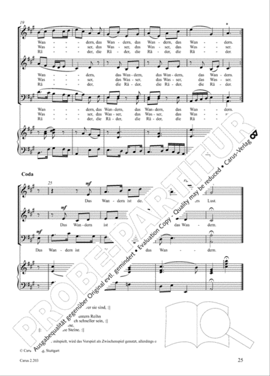 Loreley. Folk songs for choir (Loreley. Volkslieder fur Chor) Choir scores gallery preview page 32