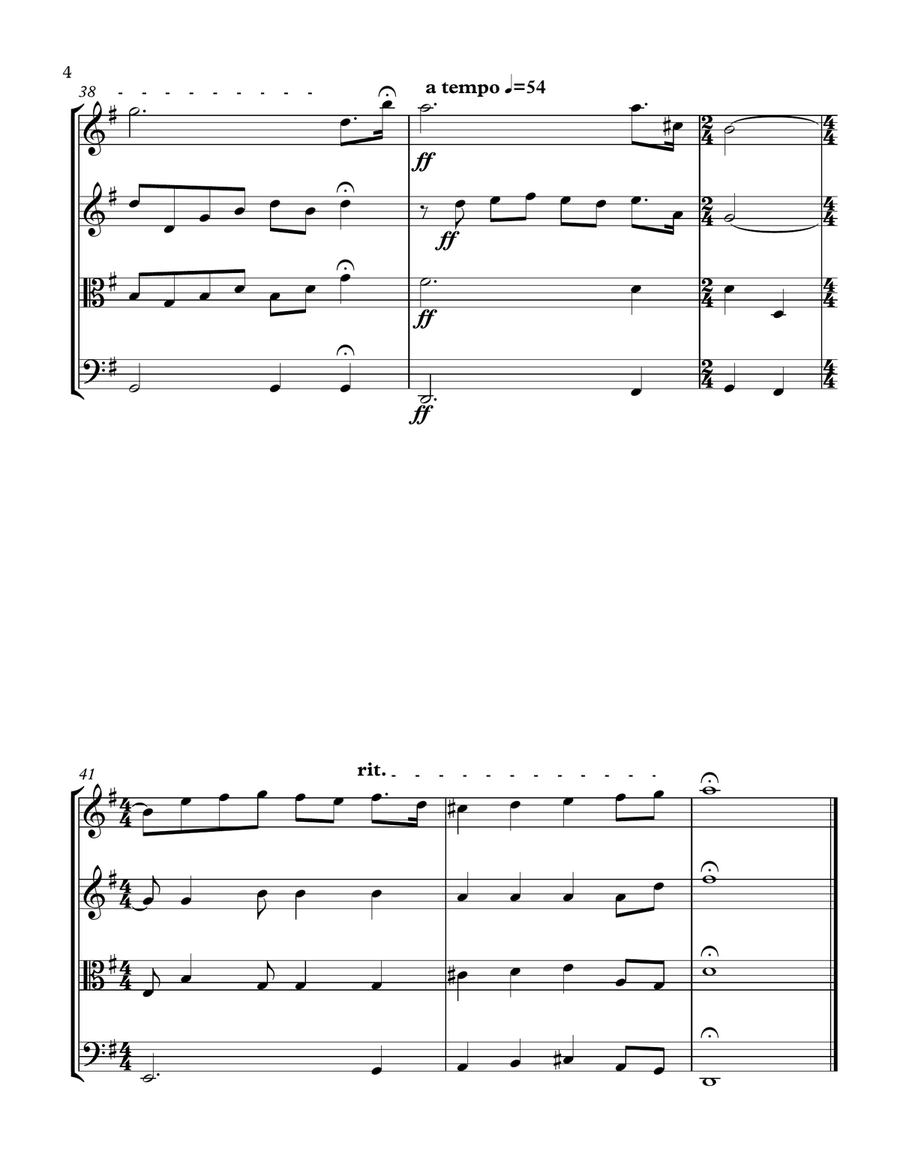 Nessun Dorma (String Quartet) String Quartet scores gallery preview page 4