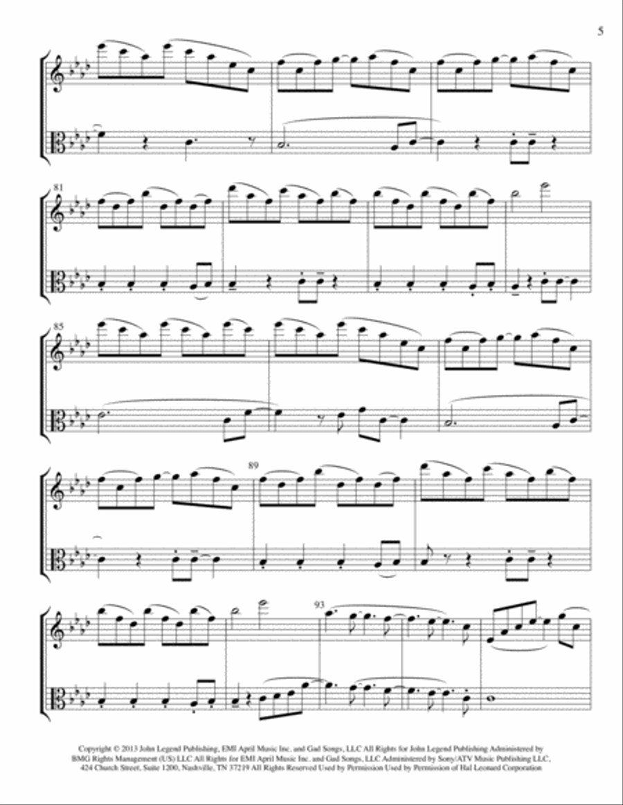 All Of Me String Duet scores gallery preview page 5