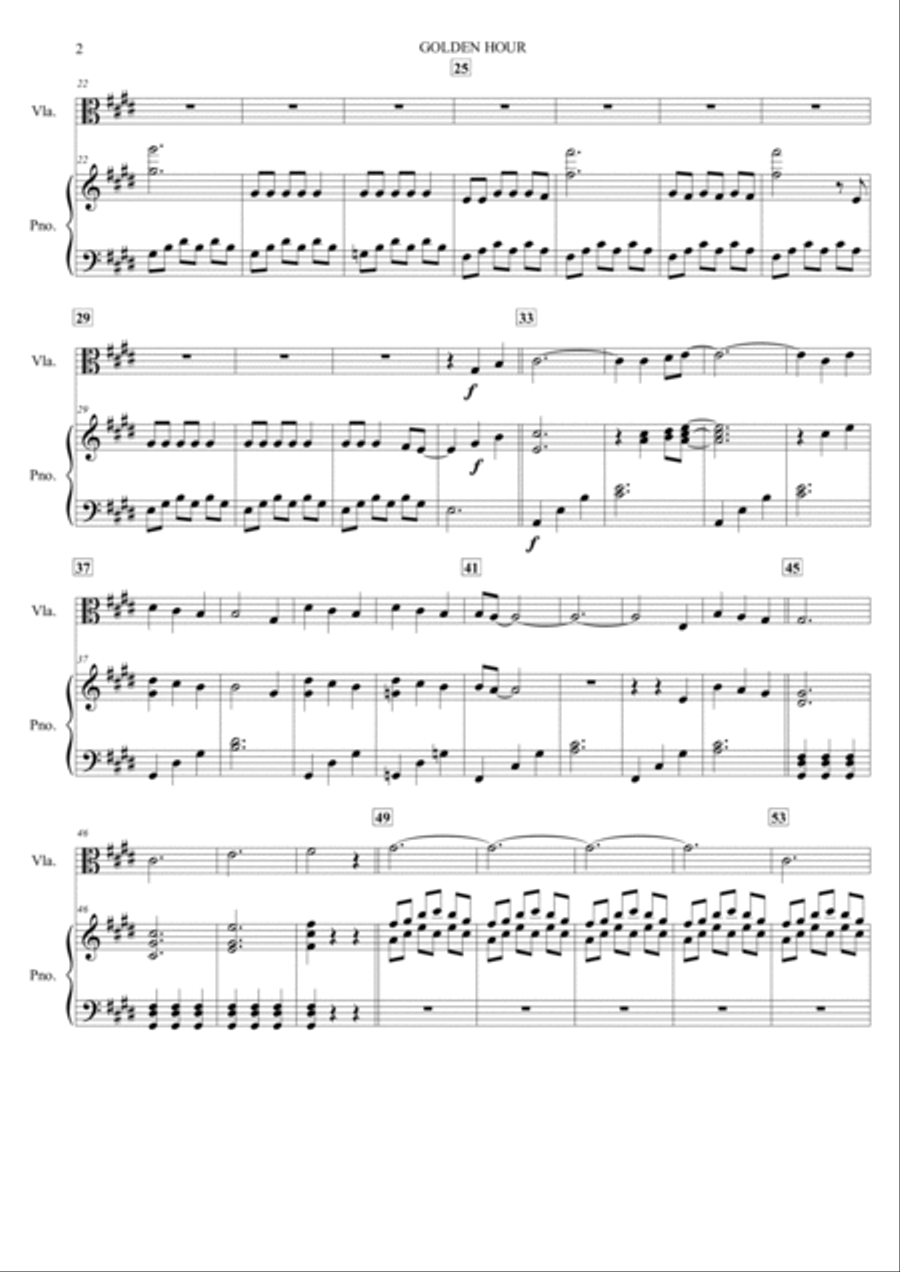 Golden Hour Viola scores gallery preview page 3