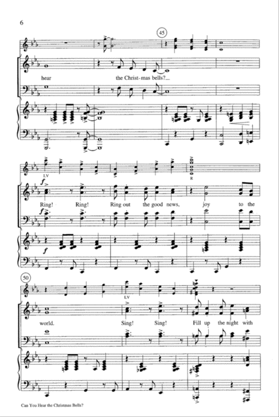 Can You Hear the Christmas Bells? Choir scores gallery preview page 6