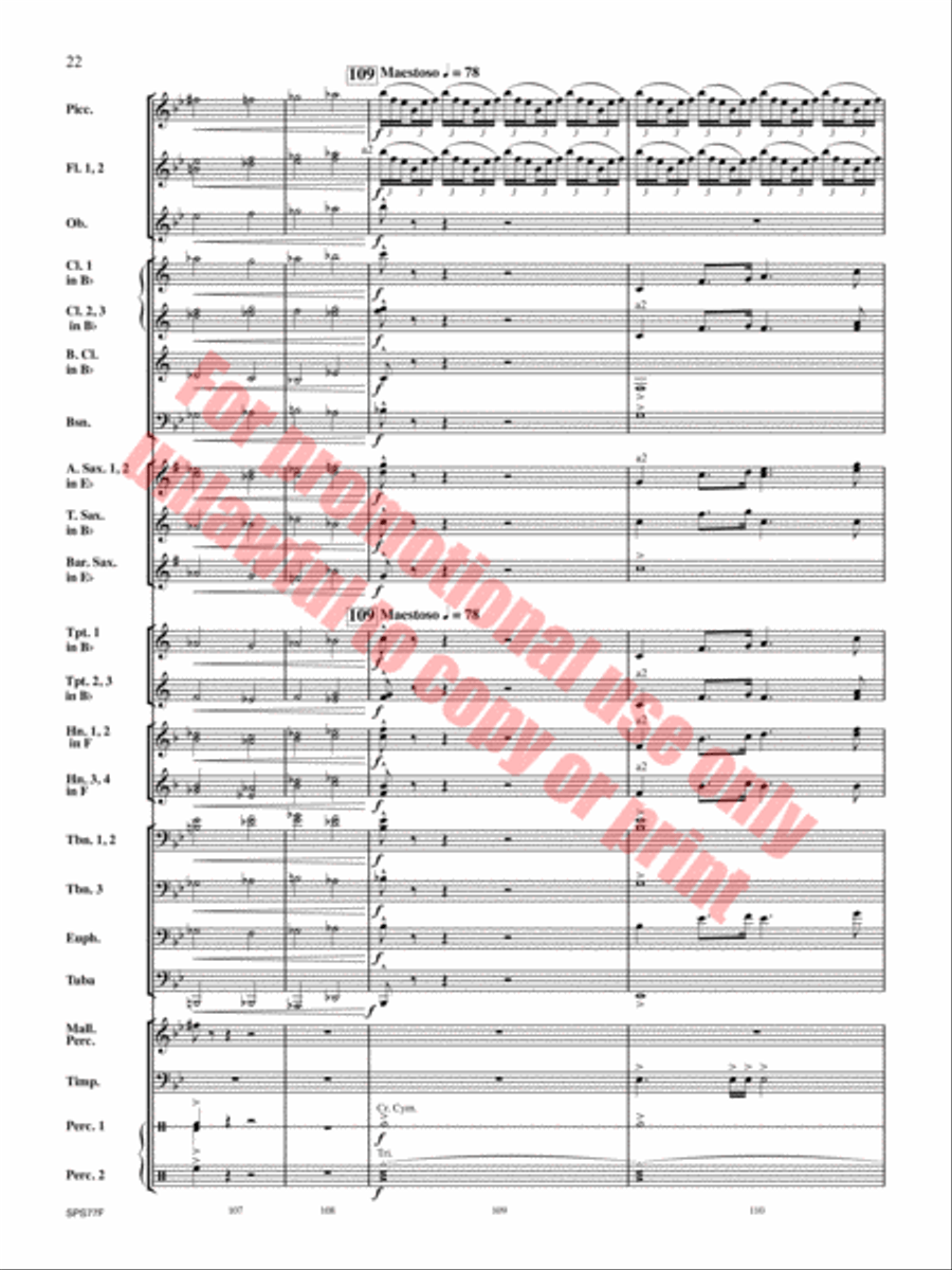 Atlas Rising Concert Band scores gallery preview page 23