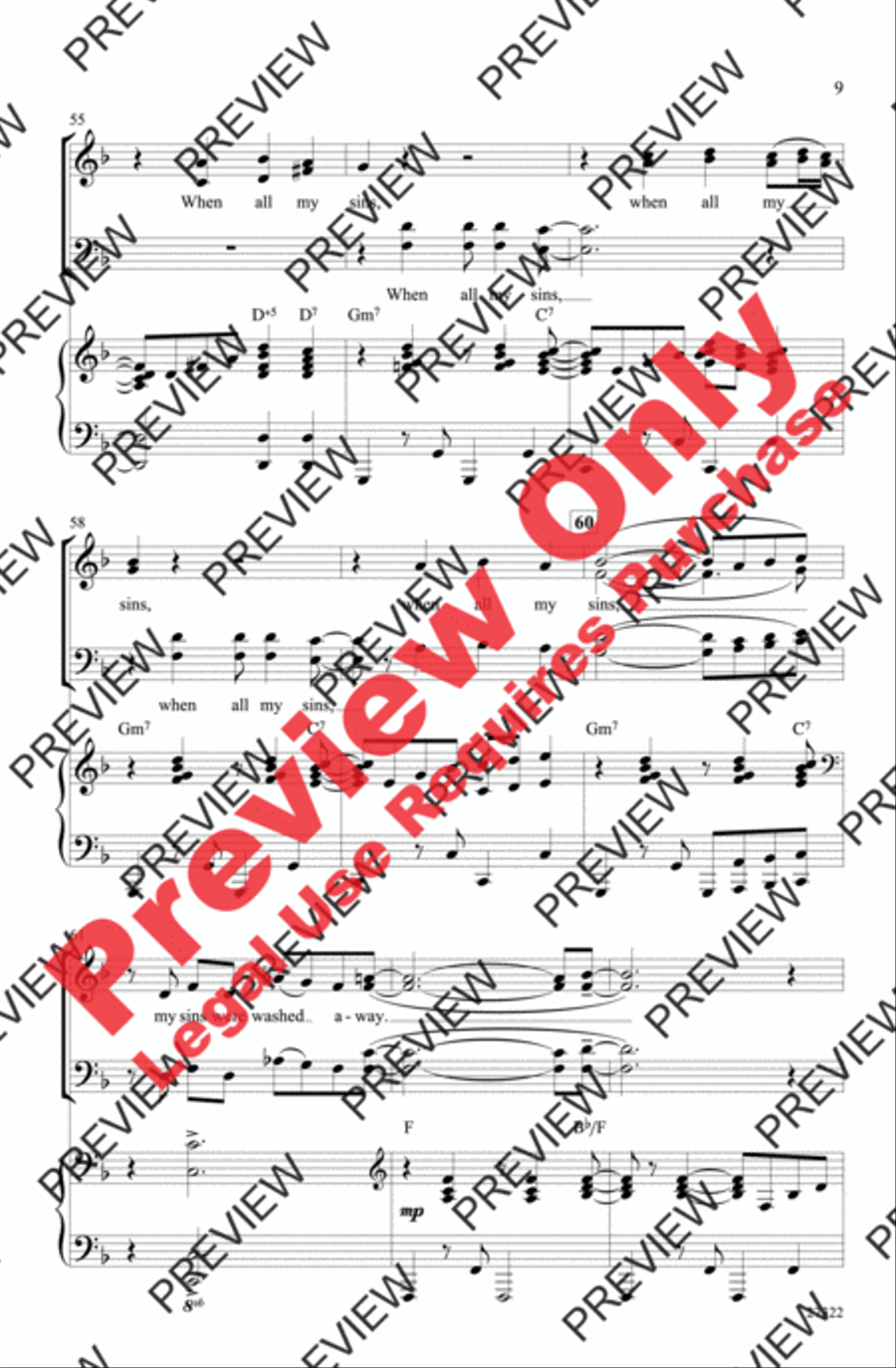 Hallelujah, Get Happy! (A Medley) 4-Part scores gallery preview page 9
