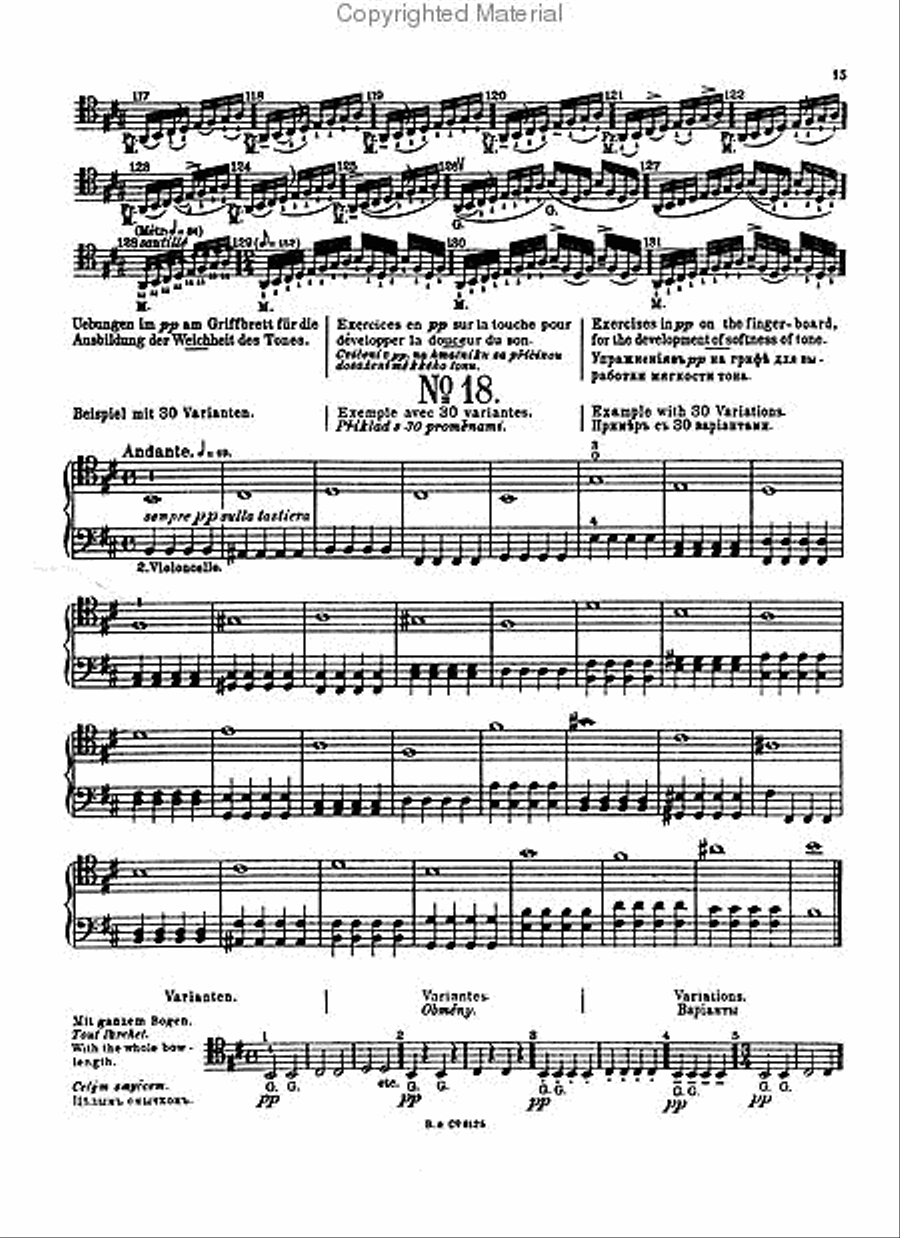 Sevcik for Cello – Opus 2, Part 2 Cello scores gallery preview page 4