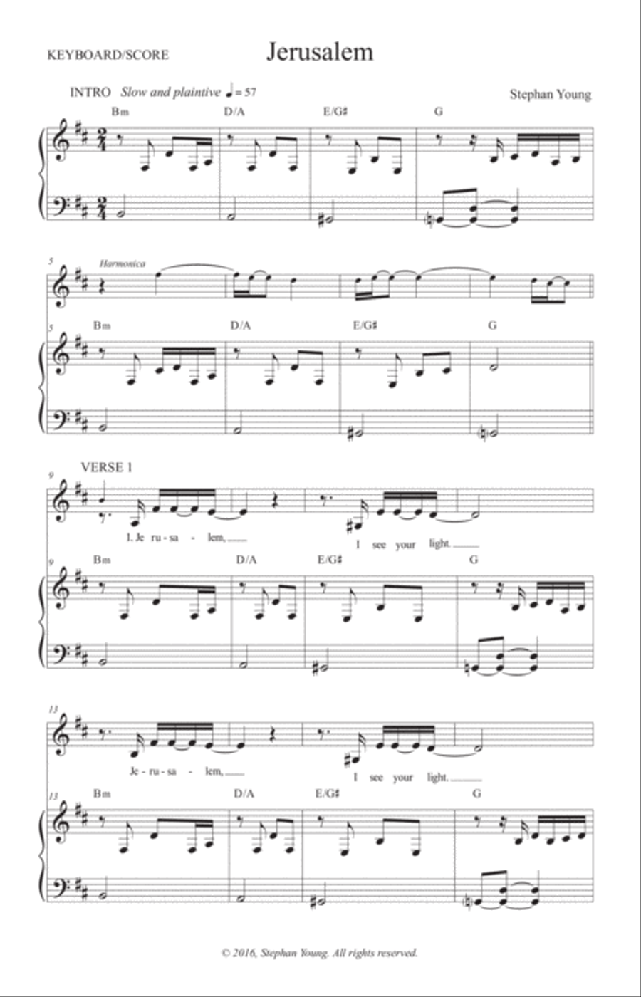 Jerusalem Jerusalem Small Ensemble scores gallery preview page 2