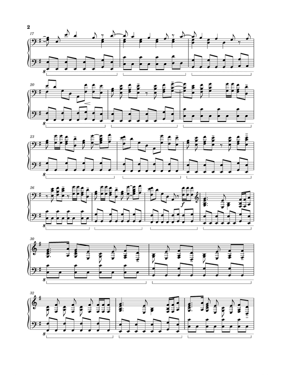 Zombie Zombie Easy Piano scores gallery preview page 2