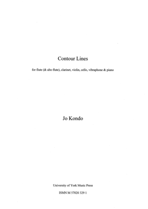 Book cover for Contour Lines - Score