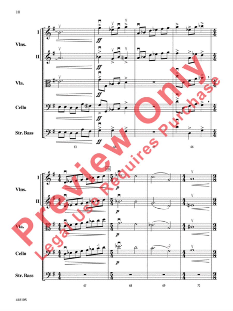 Hidden Dimensions String Orchestra scores gallery preview page 34