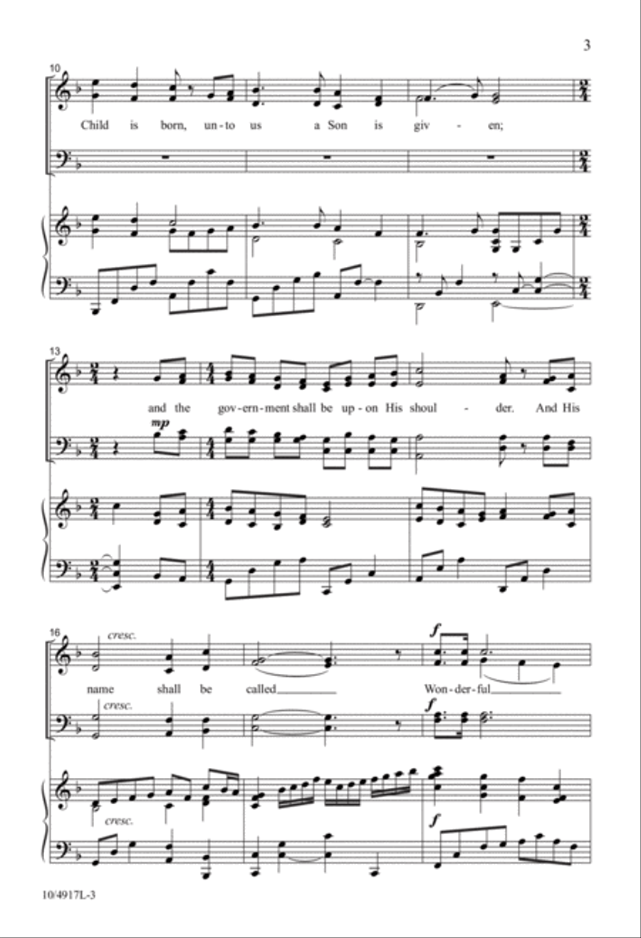 A Child Is Born A Child Is Born 4-Part scores gallery preview page 3