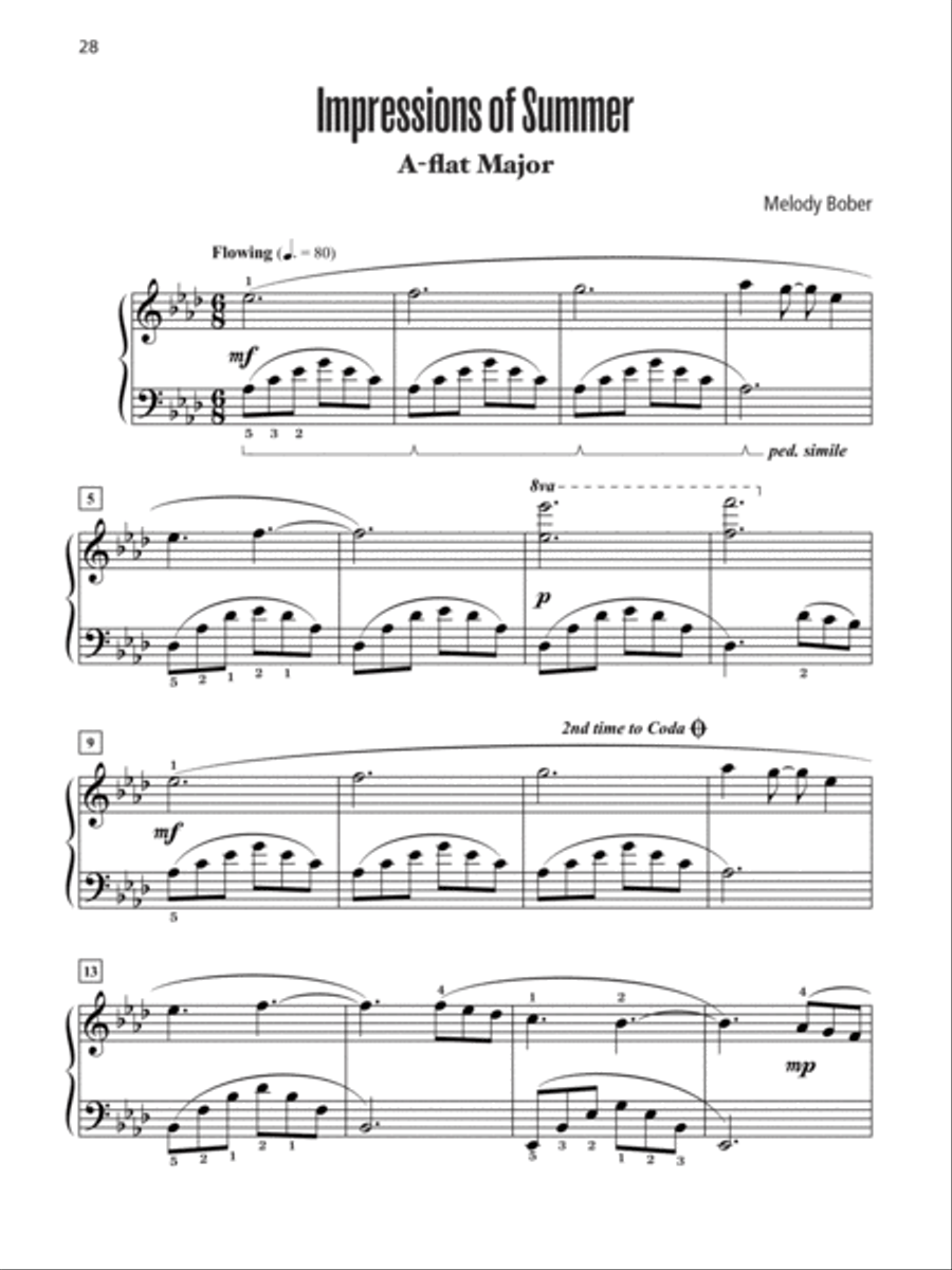In All Keys -- Flat Keys, Book 2 Piano Solo scores gallery preview page 4