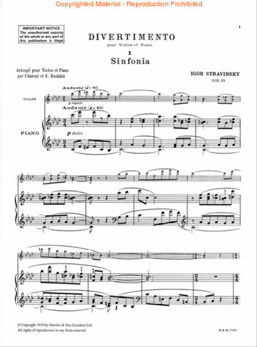 Divertimento Divertimento Violin Solo scores gallery preview page 2