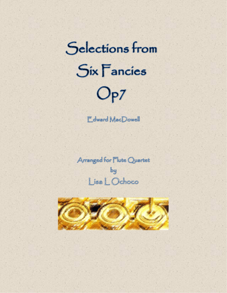 Selections from Six Fancies for Flute Quartet Flute Quartet scores gallery preview page 1