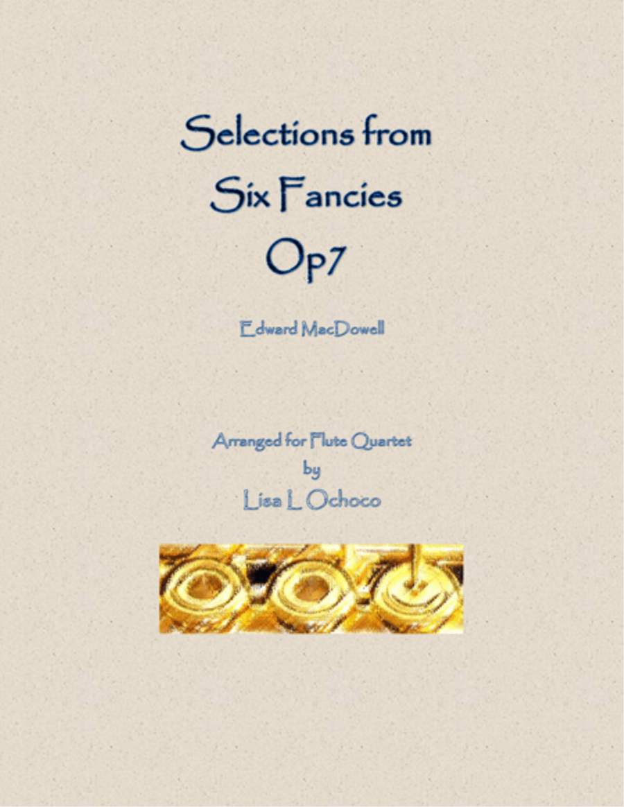 Selections from Six Fancies for Flute Quartet image number null