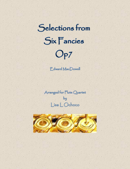 Selections from Six Fancies for Flute Quartet image number null