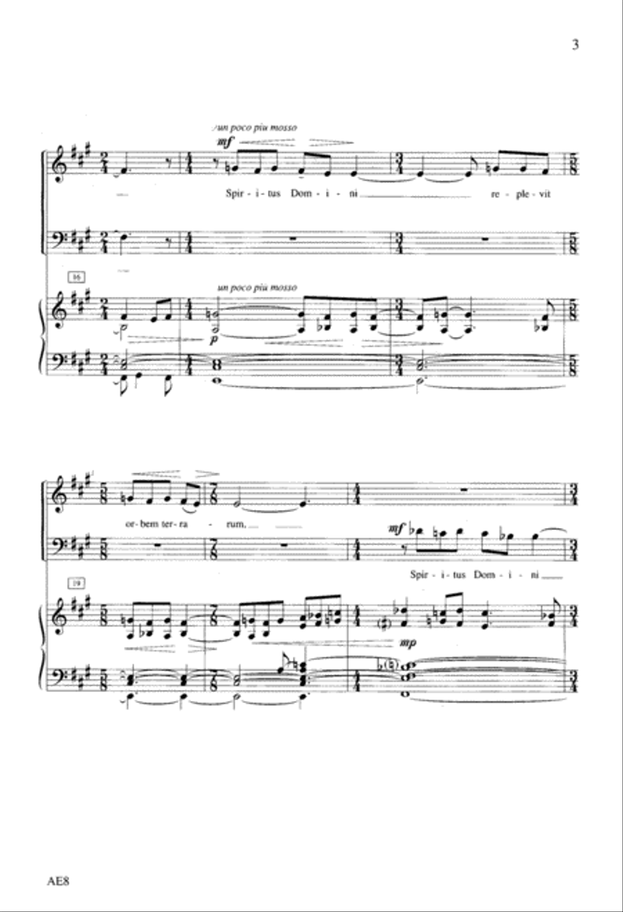 Spiritus Domini 4-Part scores gallery preview page 4