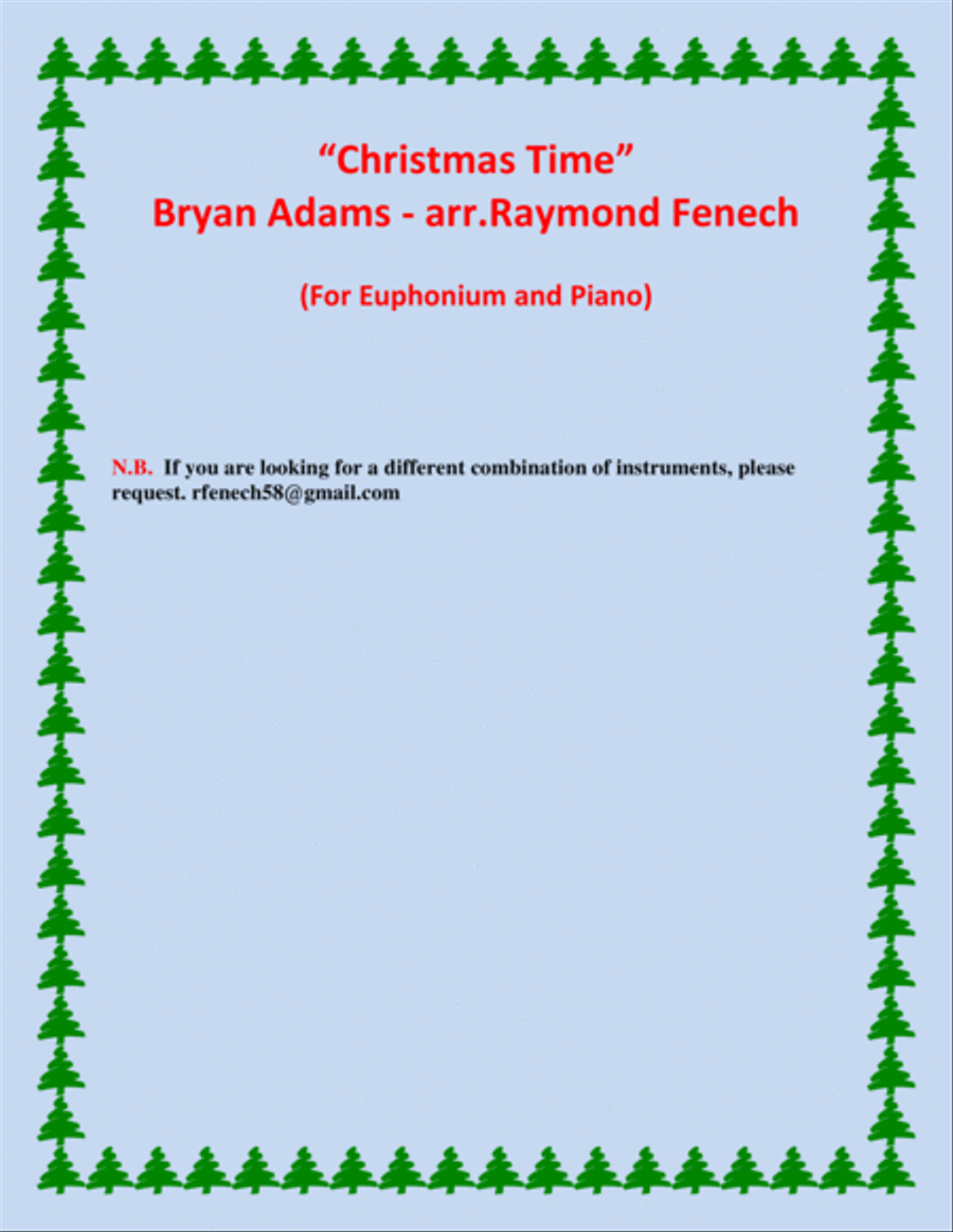 Christmas Time Euphonium scores gallery preview page 3