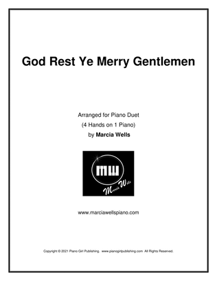 God Rest Ye Merry Gentlemen (Piano Duet)