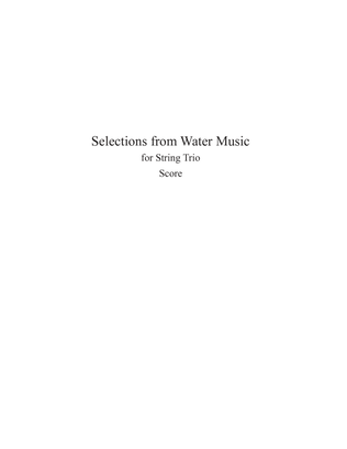 Book cover for Water Music Suite for String Trio