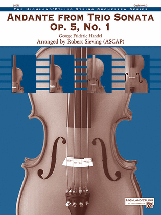 Book cover for Andante from Trio Sonata Opus 5, No. 1