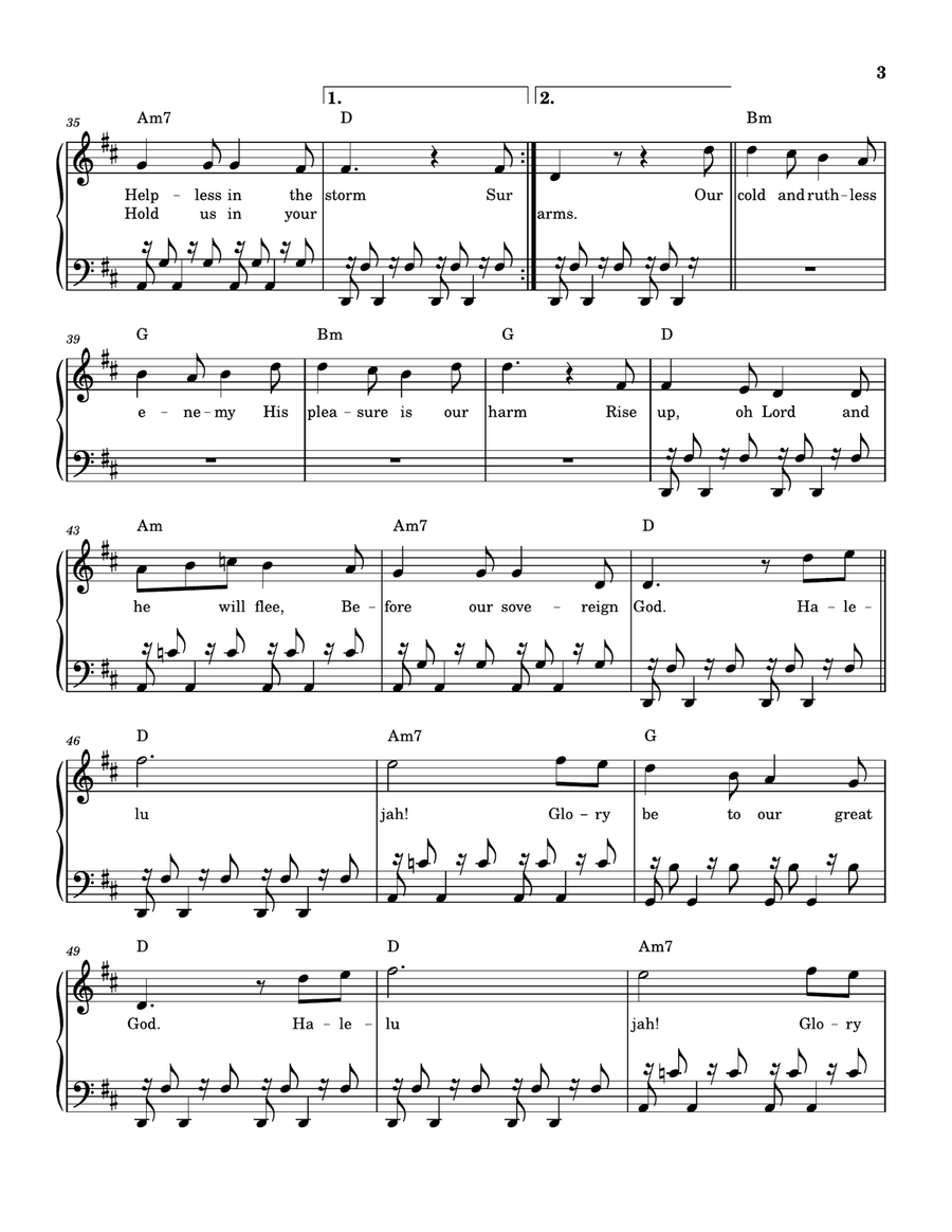 Our Great God Piano, Vocal, Guitar scores gallery preview page 3