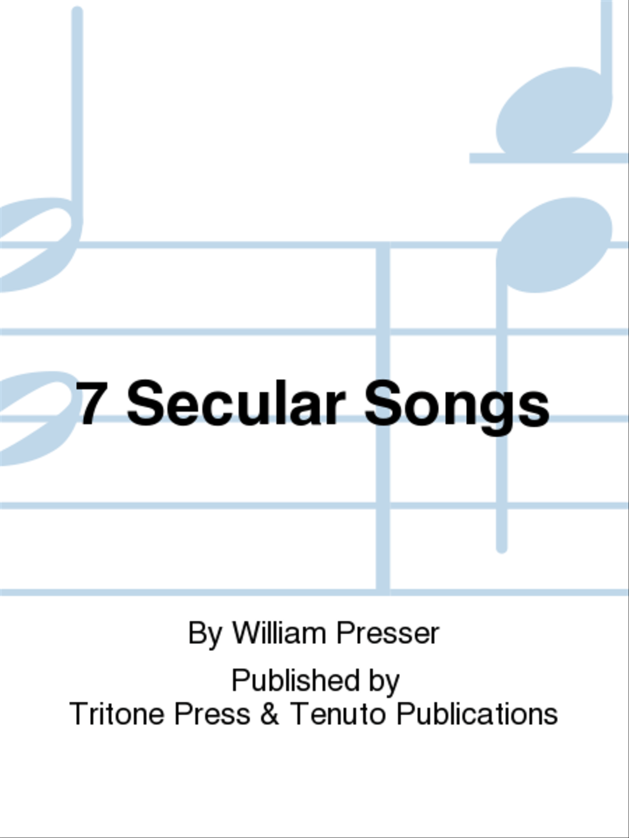 Seven Secular Songs Seven Secular Songs Chamber Music scores gallery preview page 1