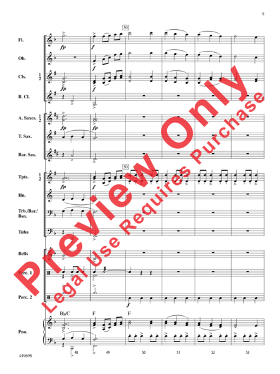 A Carol Français Concert Band scores gallery preview page 10