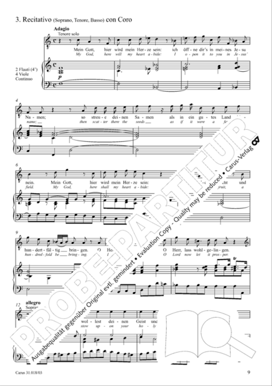 Just as the rain and snow fall from heaven (Gleichwie der Regen und Schnee vom Himmel fallt) STB scores gallery preview page 10