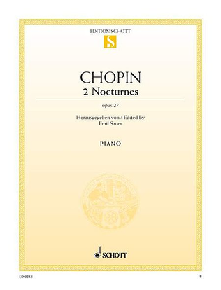 Book cover for 2 Nocturnes in C-sharp Minor and D-flat Major, Op. 27