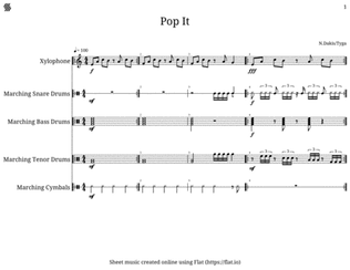 Pop It (Drumline/Front Ensemble)