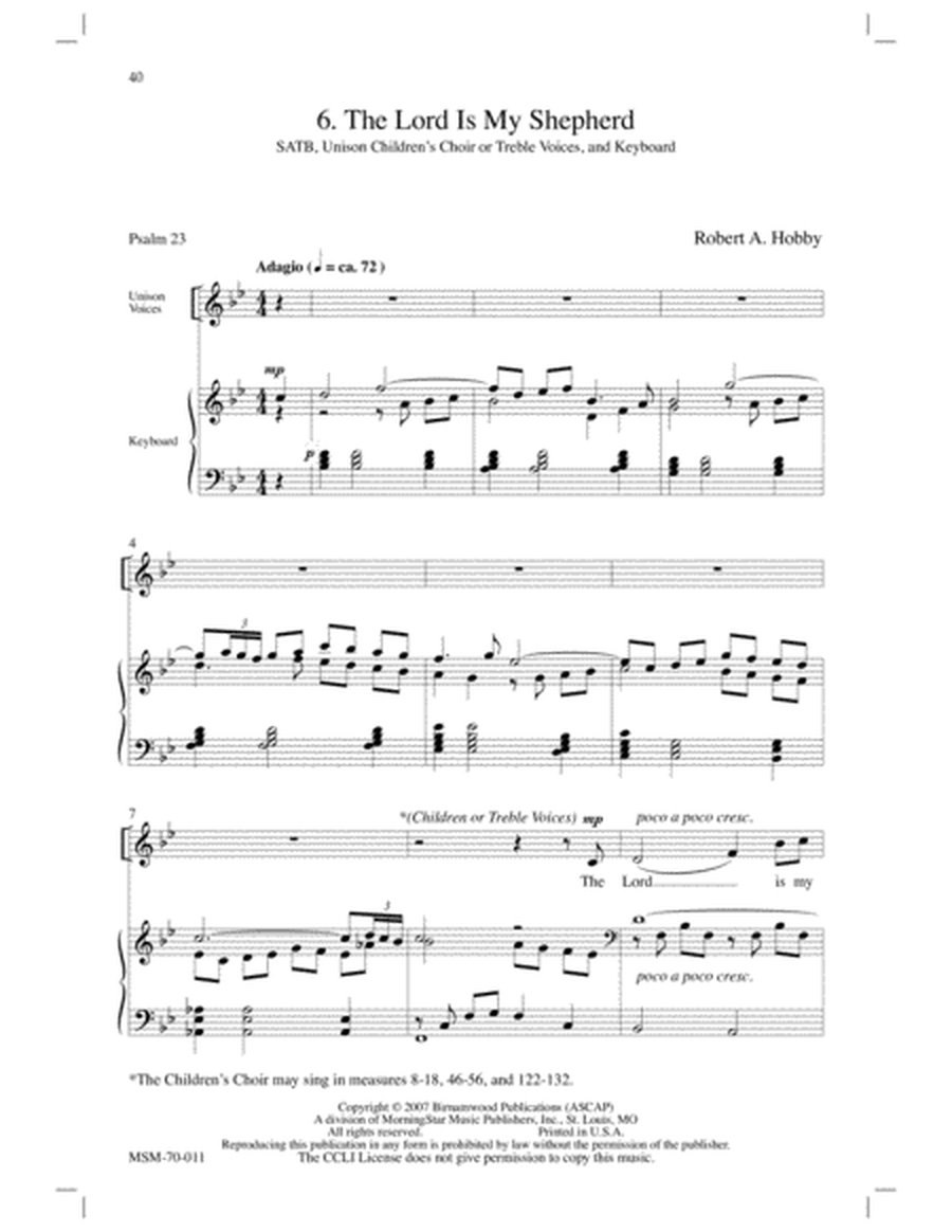 The Good Shepherd (Choral Score) image number null
