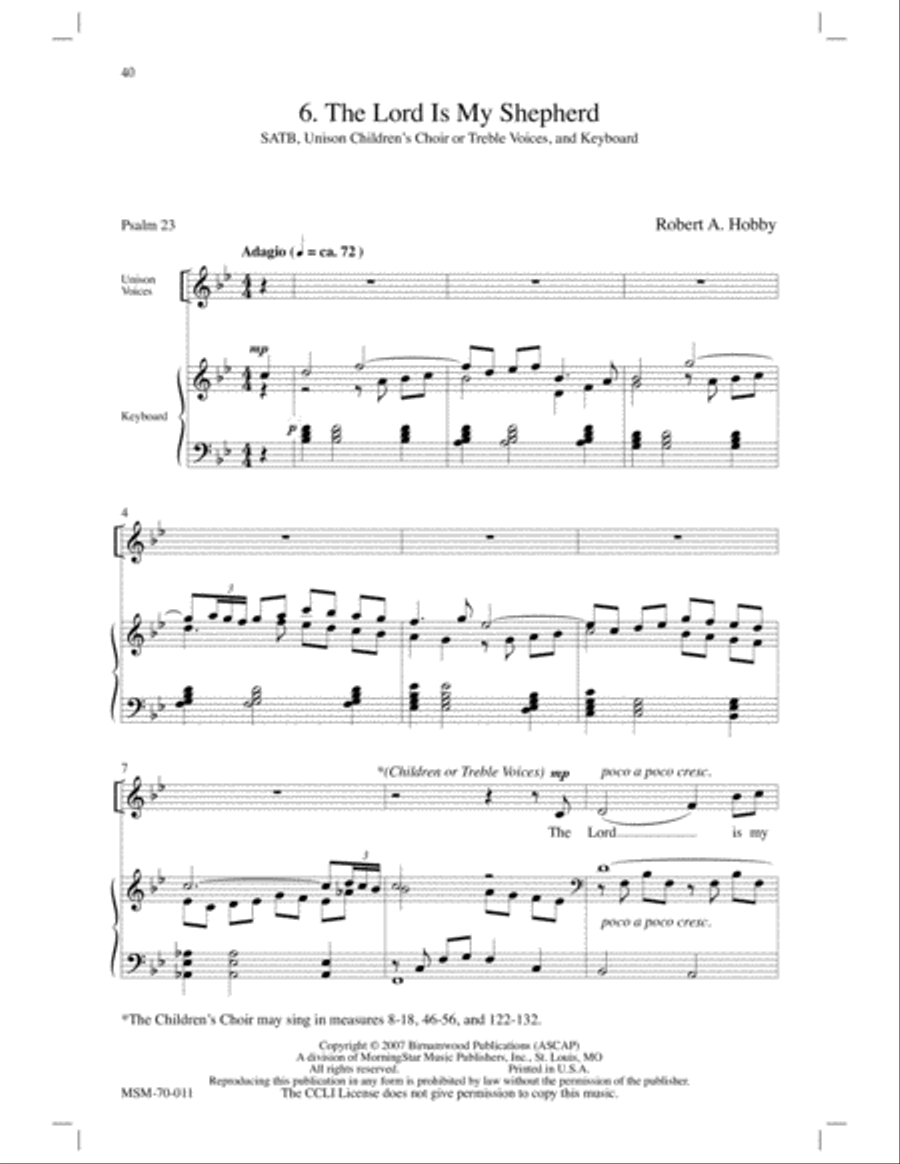 The Good Shepherd (Choral Score) image number null