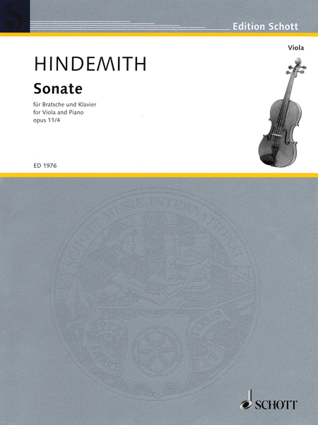Paul Hindemith: Sonata in F, Op. 11, No. 4 (1919)