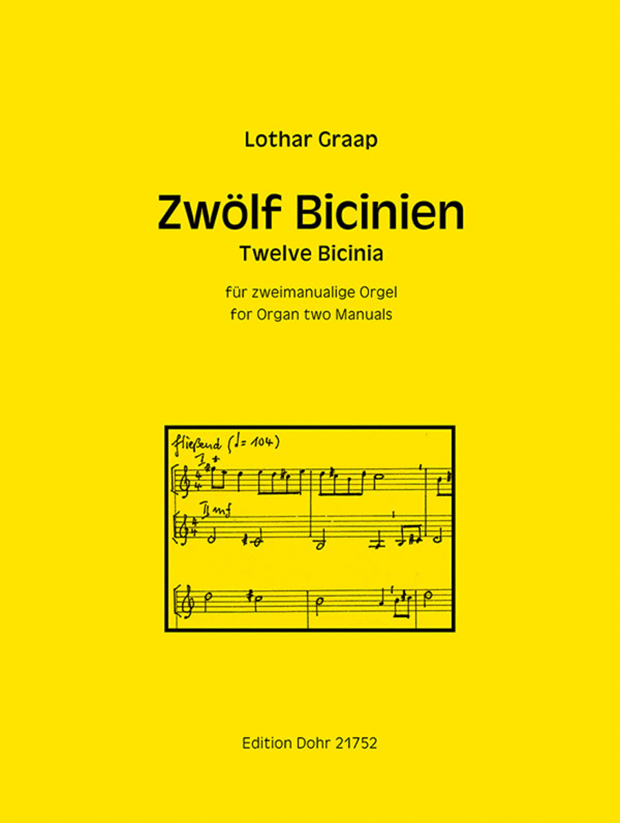 Zwölf Bicinien für zweimanualige Orgel