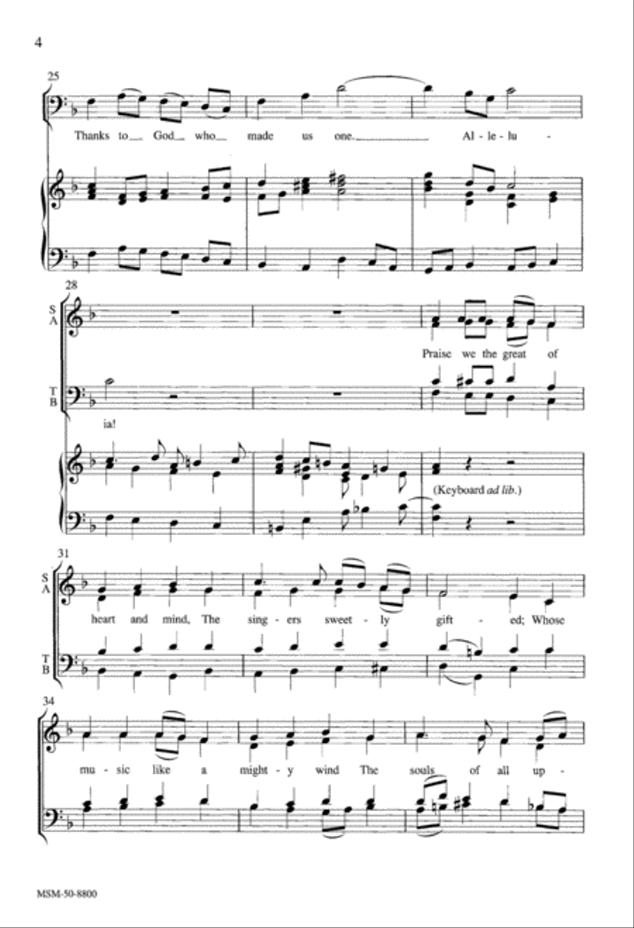 Thanks to God Thanks to God SSATB scores gallery preview page 4