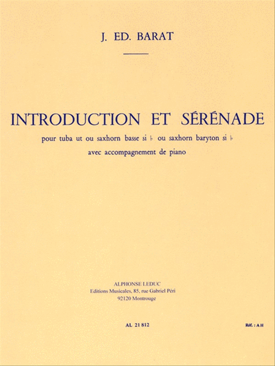 Introduction Et Serenade (tuba & Piano) Tuba scores gallery preview page 1