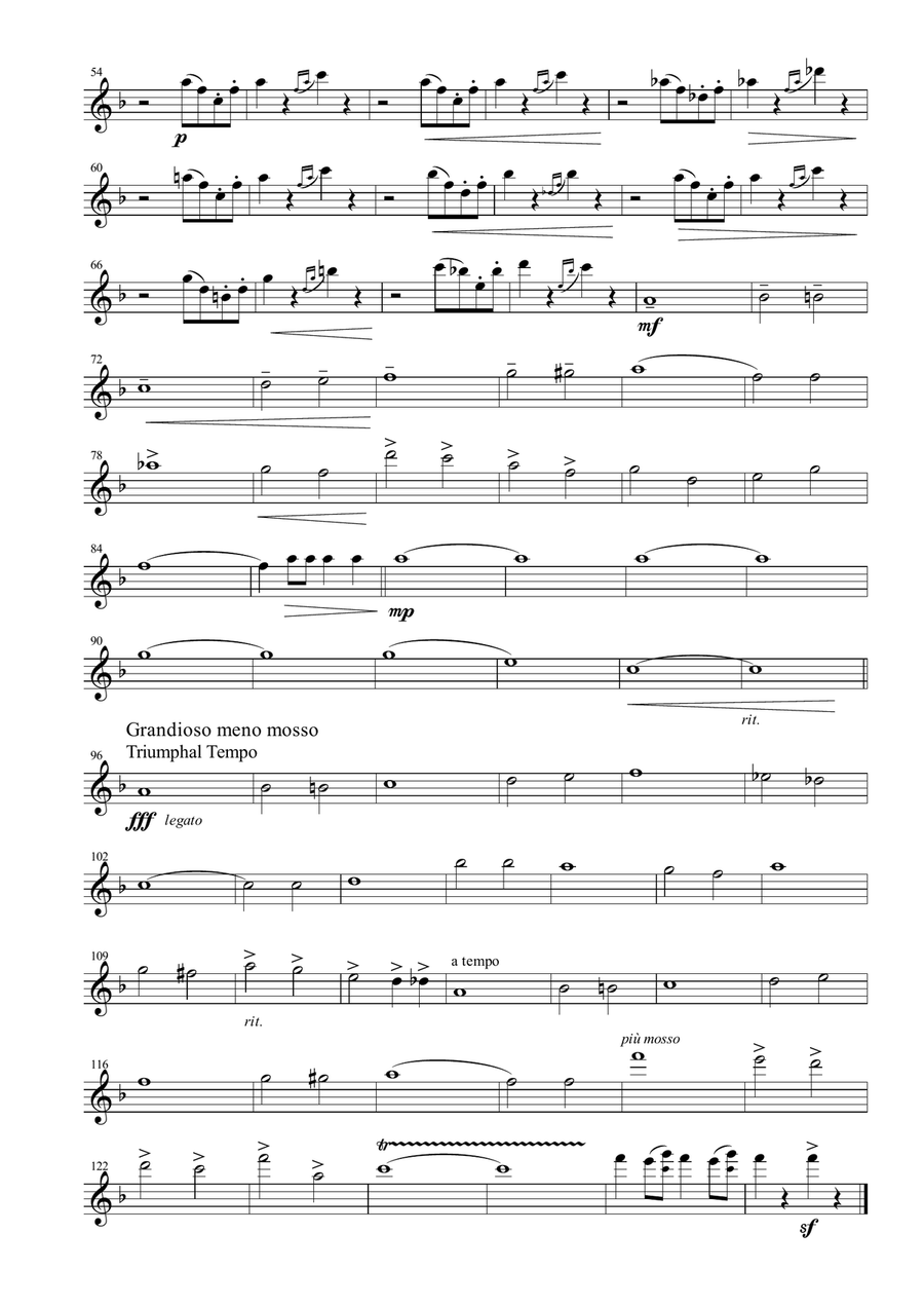 Entry Of The Gladiators for Saxophone Quartet Saxophone Quartet scores gallery preview page 2